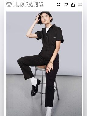 New WildFang THE ESSENTIAL HIGH WAISTED COVERALL Size S